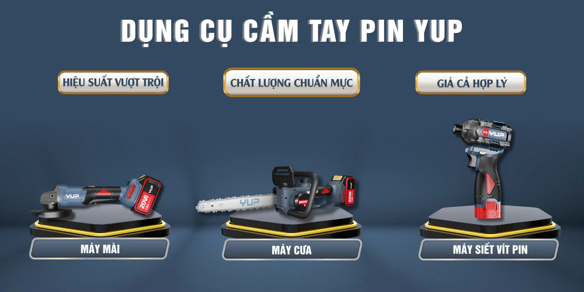 Banner trang chủ 22Dụng cụ cầm tay pin YUP22